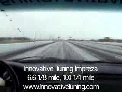 Innovative Tuning Subaru In Car 6.6 1/8, 10.4 1/4 mile pass