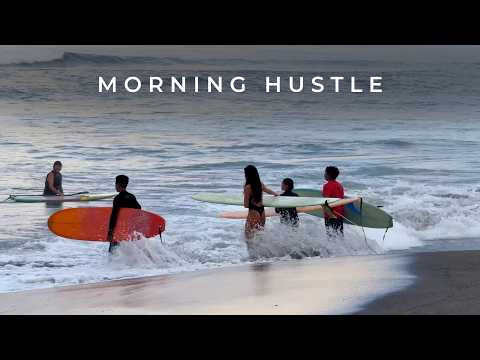 Bali Morning Surf Energy 💦 | Canggu’s Batu Bolong