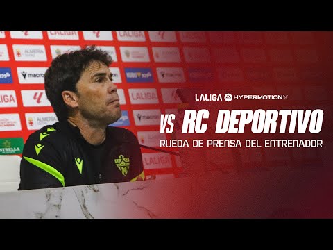 🎥 Rueda de prensa previa partido UD Almería - RC Deportivo