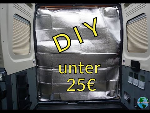 Thermomatte für die Hecktür vom Kastenwagen, schnell, einfach und unter 25€