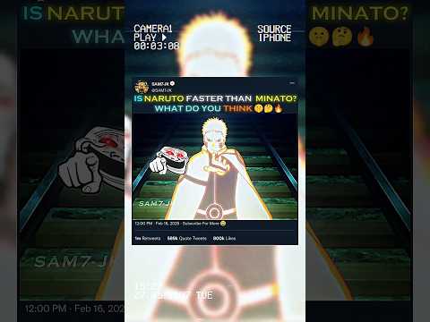 IS NARUTO FASTER THAN MINATO?🤔🤫