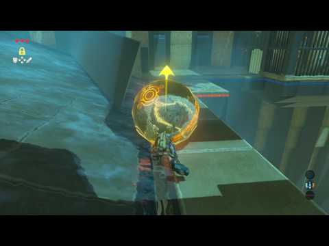 Zelda Breath of the Wild (Switch) - Pushing Power Shrine