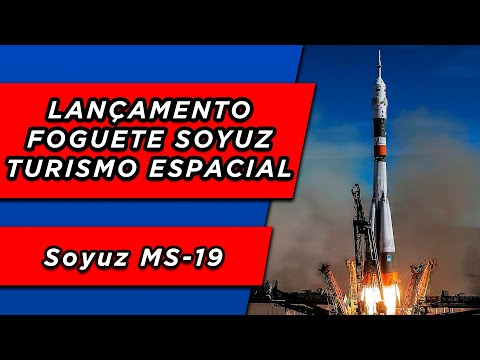 SOYUZ ROCKET LAUNCH WITH SPACE TOURISTS - MS-19