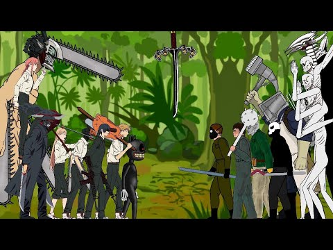 Chainsaw Titan VS Darkness Deliv, The Keeper - Drawing Cartoon 2.