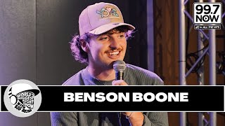 Benson Boone talks love for action sports, Tour, and Working On A Album!