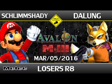 Avalon M-III - AtroX | SchlimmShady (Mario) Vs DaLung (Fox) - SSBM Singles Losers R8