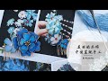 The Most Beautiful Cyan Cuilan Blue Flowers Hair Comb DIY By Foam Sheet