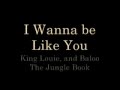 I Wanna Be Like You Lyrics