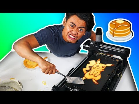 I Tried Using Pancake Art Robot For The First Time! Video
