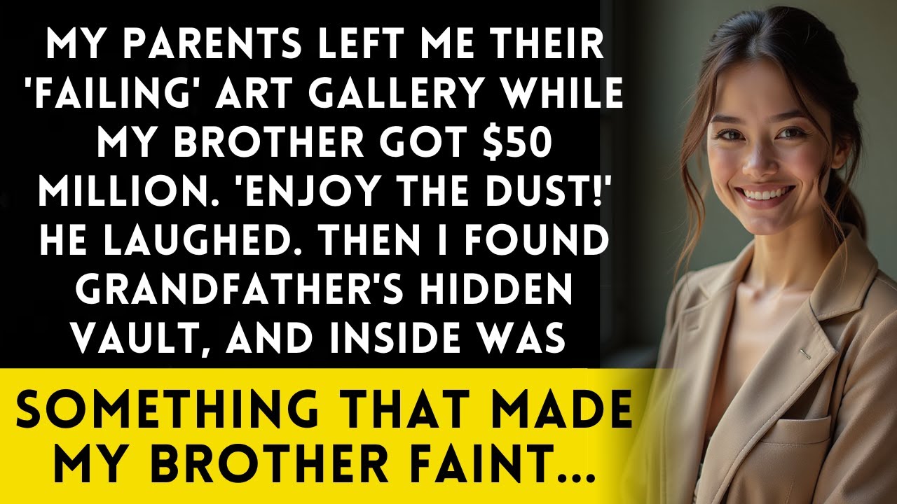 My Parents Left Me Their 'Worthless' Art Gallery While My Brother Got Millions...