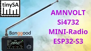 AMNVOLT Mini Si4732 Radio ESP32-S3 Pocket Radio Full Band DSP Receiver manuale italiano e recensione