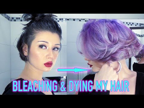 BLEACHING & DYING MY HAIR PURPLE (DIY "MASTERCLASS")