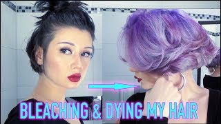 BLEACHING & DYING MY HAIR PURPLE (DIY "MASTERCLASS")