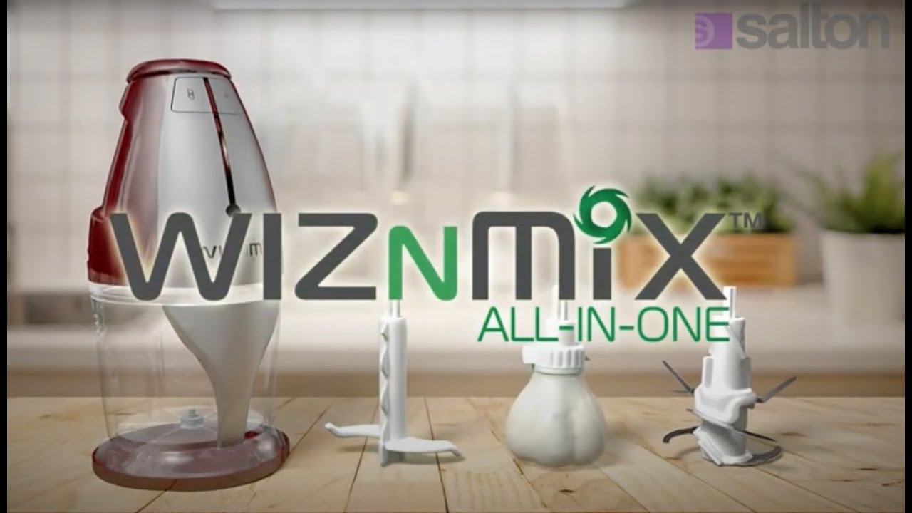 Salton WizNMix All-in-One Food Processor, Chopper & Blender