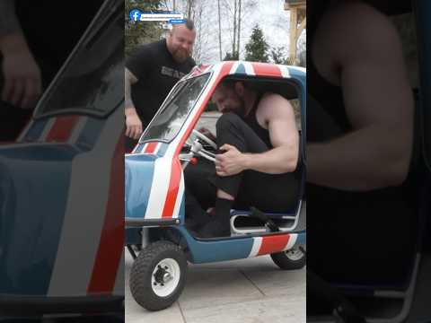 Does The Dutch Giant (2.18M/7'2") fit in the Tiniest Car on Earth?😂