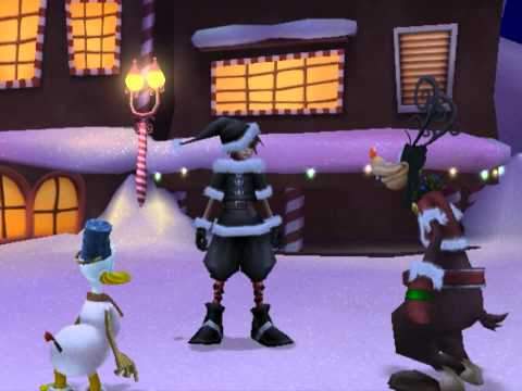 Kingdom Hearts II, English cutscene: 265 - Worried About Christmas - HD 720p