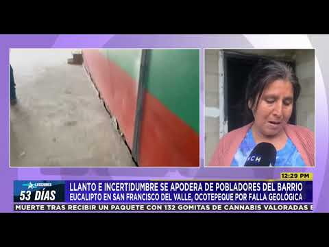 ¡Alarmados! Cargando sus enseres, pobladores huyen de destructora falla geológica en Ocotepeque