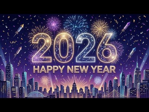 2026 New Year Celebration Background | 4K Animated Wallpaper for TV