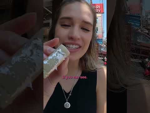 Trying a Kaju Pista Roll for the First Time