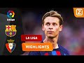 EEN GEWELDIGE ASSIST VAN FRENKIE DE JONG! ?? | Barcelona vs Osasuna | La Liga 2022/23 | Samenvatting