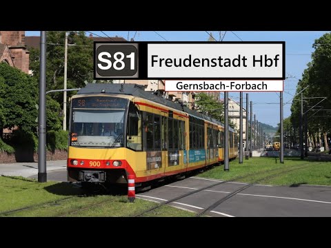 AVG Führerstandsmitfahrt S81 Gernsbach - Forbach
