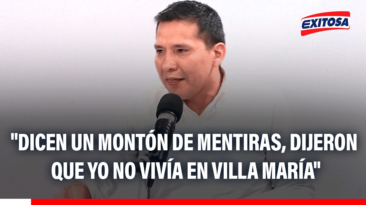 🔴🔵 Guido Iñigo responde a cuestionamientos tras anunciar su postulación a Villa María del Triunfo