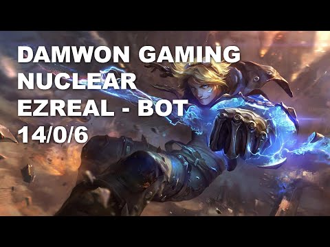 DAMWON Gaming Nuclear Bot Ezreal vs Kalista - KR Challenger Rank Game 10.7