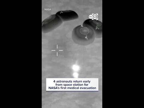 4 astronauts return to Earth, splash down in Pacific near San Diego