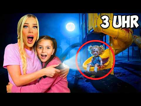 3 UHR NACHTS auf dem SPIELPLATZ 😱 (unheimlich)