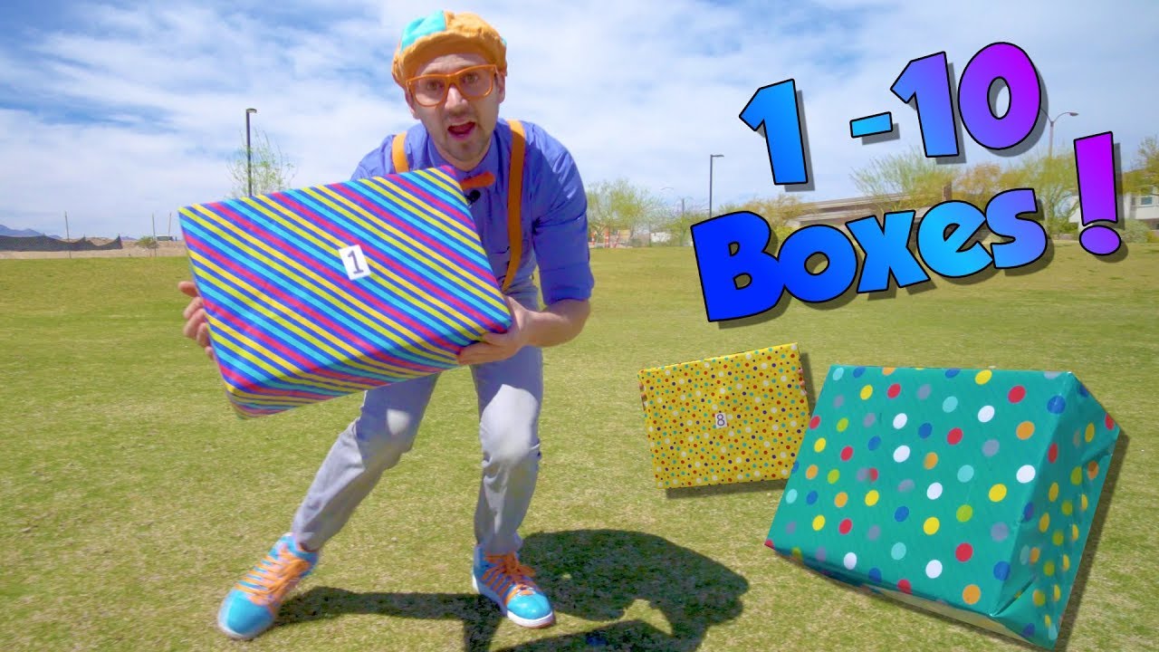 Blippi Teaches Numbers 1 to 10 for Children | Surprise Boxes!