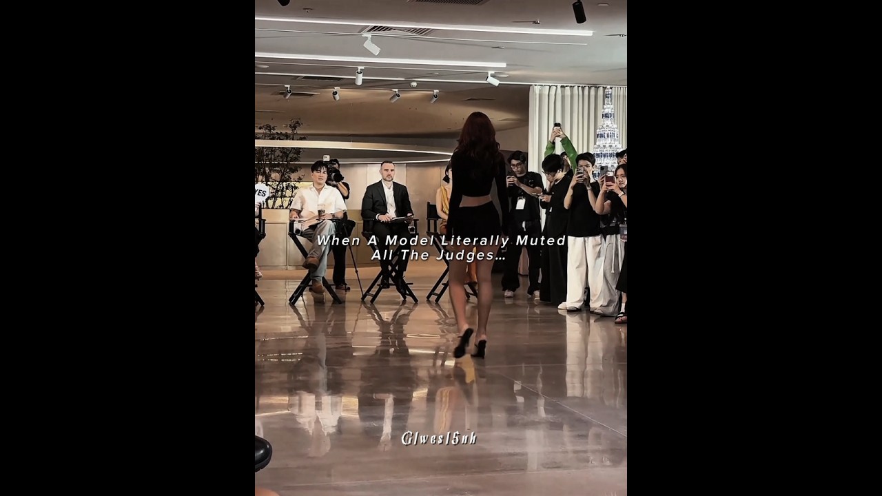 Muting the entire judges panel without saying a single word 💀 #supermodel #fashion #shorts #runway