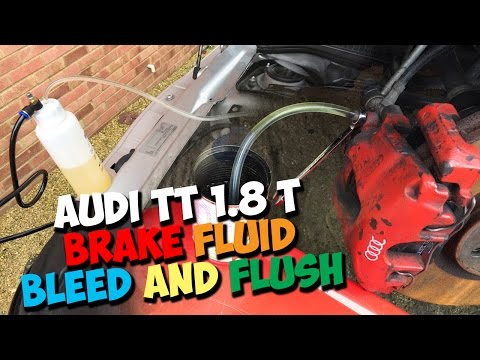 AUDI TT MK1 BRAKE FLUID FLUSH AND BLEED