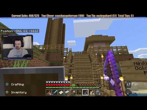 Minecraft  Chill Stream  July 21, 2019 pt1   DOUBLE Fishing Madness!