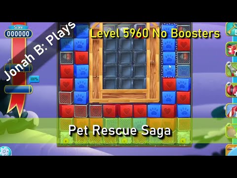Pet Rescue Saga Level 5960 No Boosters