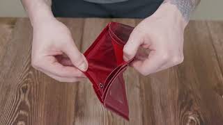 Фактурний жіночий гаманець із натуральної шкіри ST Leather 22705 Червоний