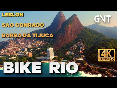 BIKE RIO - Do Leblon até a Barra da Tijica pela ciclovia  | 🇧🇷 Rio de Janeiro, Brazil |【4K】2021