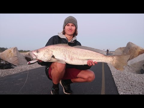 Catching Big Fish Off A Dangerous Rockwall