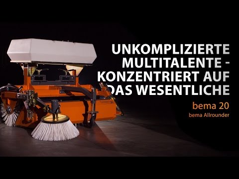Kehrmaschine gegen Laub & Schmutz | bema 20 Produktfilm| bema GmbH