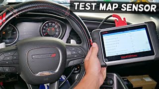 HOW TO TEST MAP SENSOR demonstrated on DODGE CHALLENGER