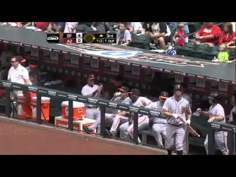 2012/04/08 Posey's two-run blast