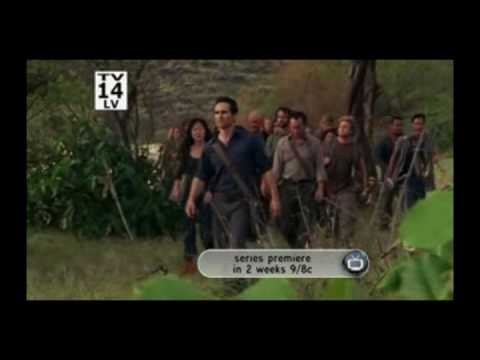 LOST 5x16-17 The Incident clip #6 - the Others arrive at the statue