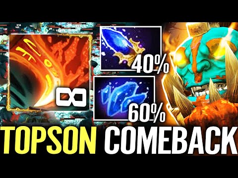 🔥 TOPSON Huskar MID 0/4/0 WTF Comeback — 100% Slow Aghanim + Shard Immortal Skin Dota 2 Pro