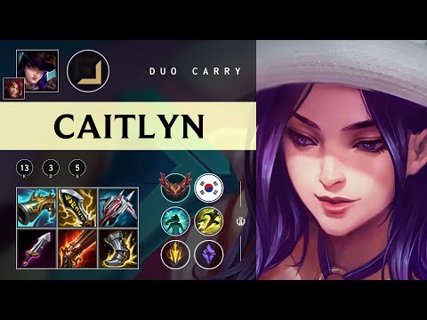 Caitlyn ADC vs Draven - KR Grandmaster Patch 25.23