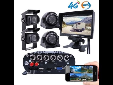RV Security Cameras, JOINLGO 1080P 4-CH Mobile DVR Camera System All-In-One Surveillance System