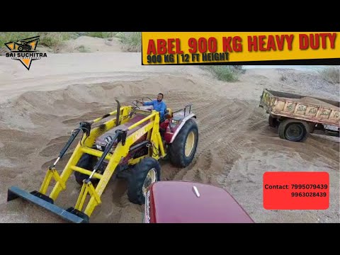 “900 KG Lifting POWER 💥 ABEL Loader Real Work Demo | 12 Ft Height | 6 Ft Bucket | Book Now!”