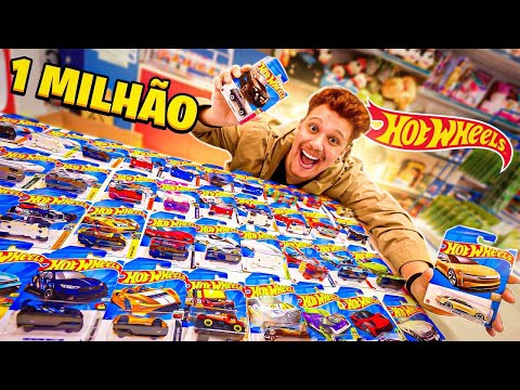 COLEÇÃO MILIONÁRIA DOS CARRINHOS DA HOT WHEELS !! R$1000000