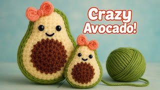 簡単でかわいい編みアボカド 🥑 ステップバイステップチュートリアル – DIY手作り！