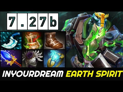 INYOURDREAM First Game on New 7.27b Patch with Earth Spirit Dota 2