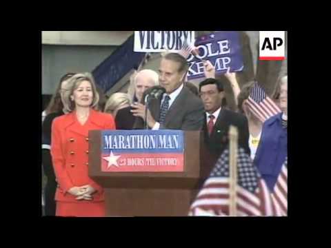 USA: BILL CLINTON'S PRESIDENTIAL ELECTION CAMPAIGN DRAWS TO A CLOSE