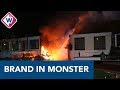 Felle brand in Monster, dertien huizen ontruimd - OMROEP WEST